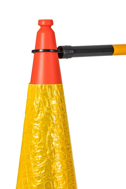 5 Pakke Flexibarrier teleskopisk trafikkeglestang (1.30-2.15m)