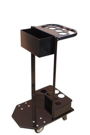 Flexibarrier Kædestolpe Sæt med vogn (Rød/Hvid)