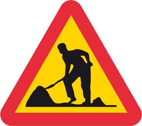 Vejskilt – A20 Advarsel om vejarbejde (900 mm)