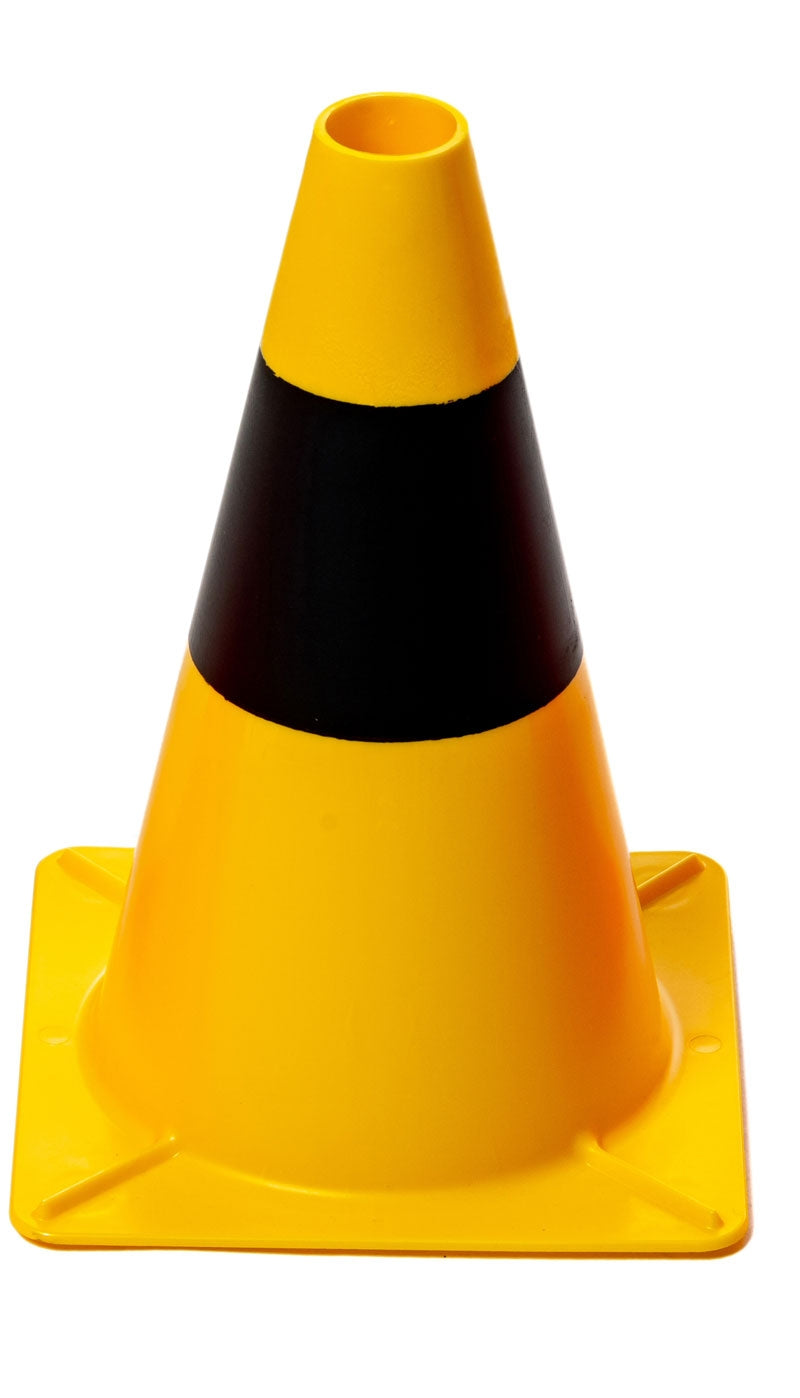 Flexibarrier Trafikkegle 30cm - Sæt - 20 stk. (Sort/Gul)